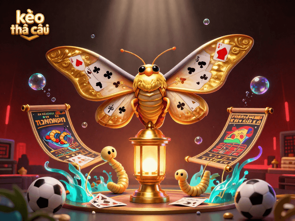 Engage with kèo nhà cái in this dynamic illustration featuring a colorful sports betting scene.