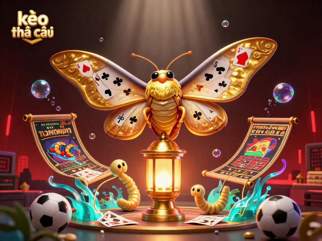 Engage with kèo nhà cái in this dynamic illustration featuring a colorful sports betting scene.