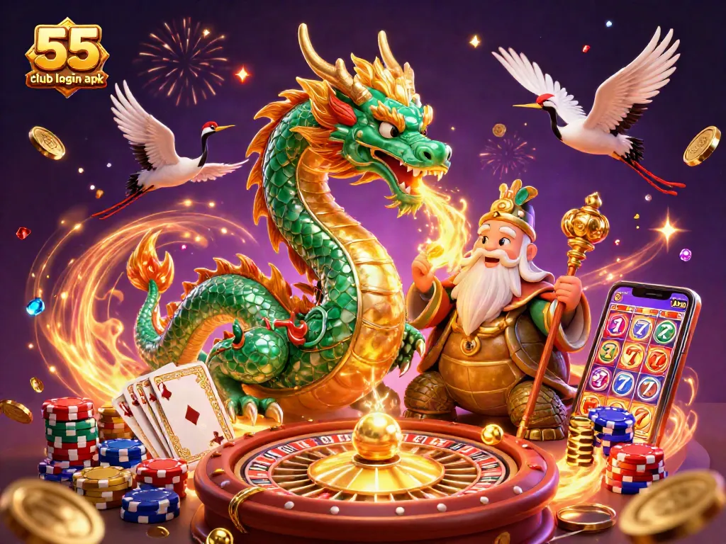 Experience exciting gameplay with the 55 club login apk, featuring dynamic casino elements and engaging characters.