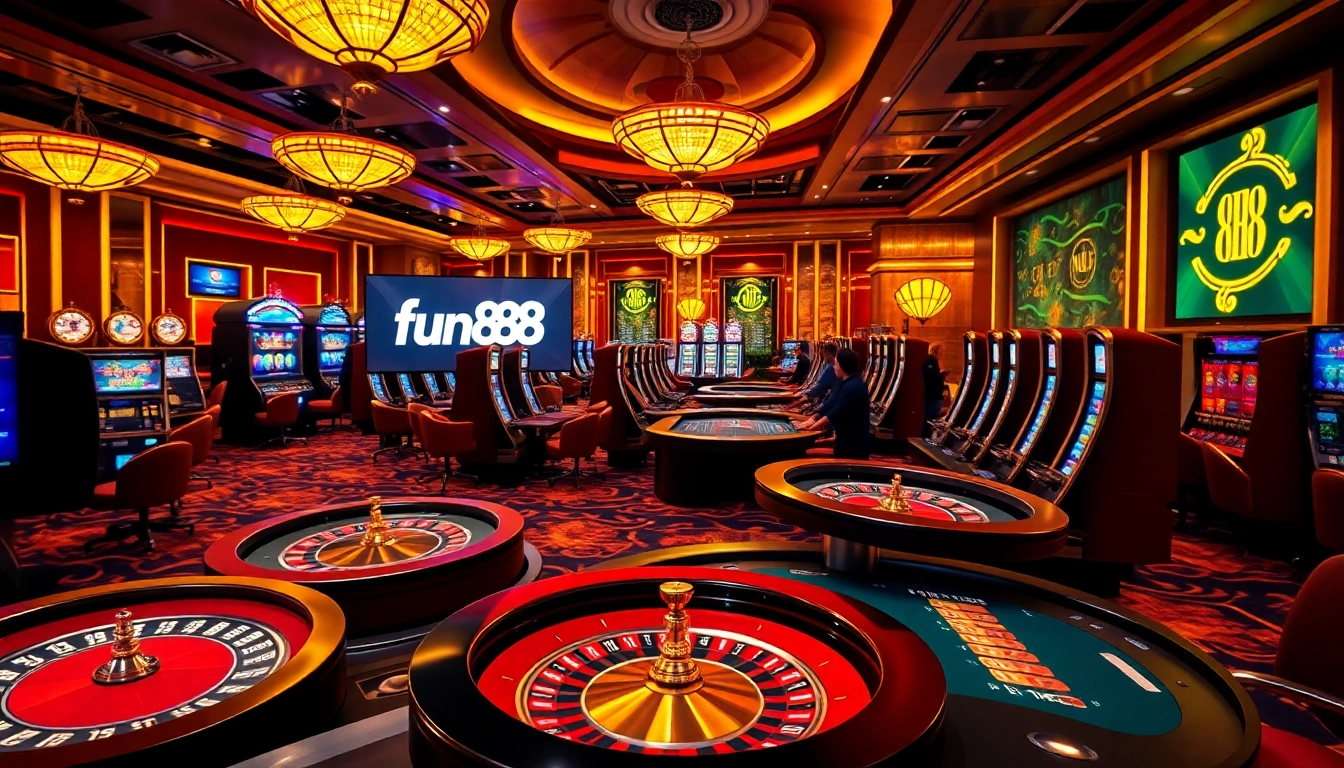 Experience the thrilling fun88 link at vibrant casino tables and online gaming interfaces.