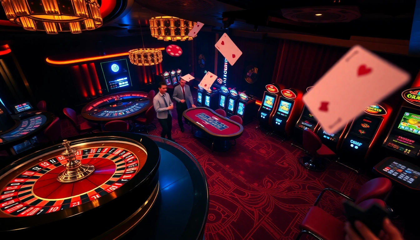 Experience the excitement of casino gaming with the QQ88 link in a luxurious setting.