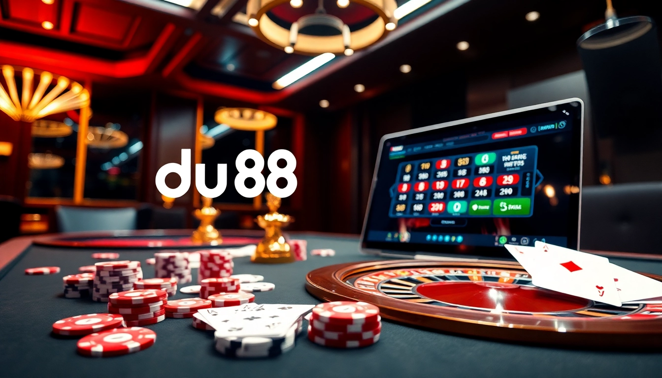 Experience the thrill of gambling at du88 trang chủ with vibrant casino tables and engaging online gameplay.
