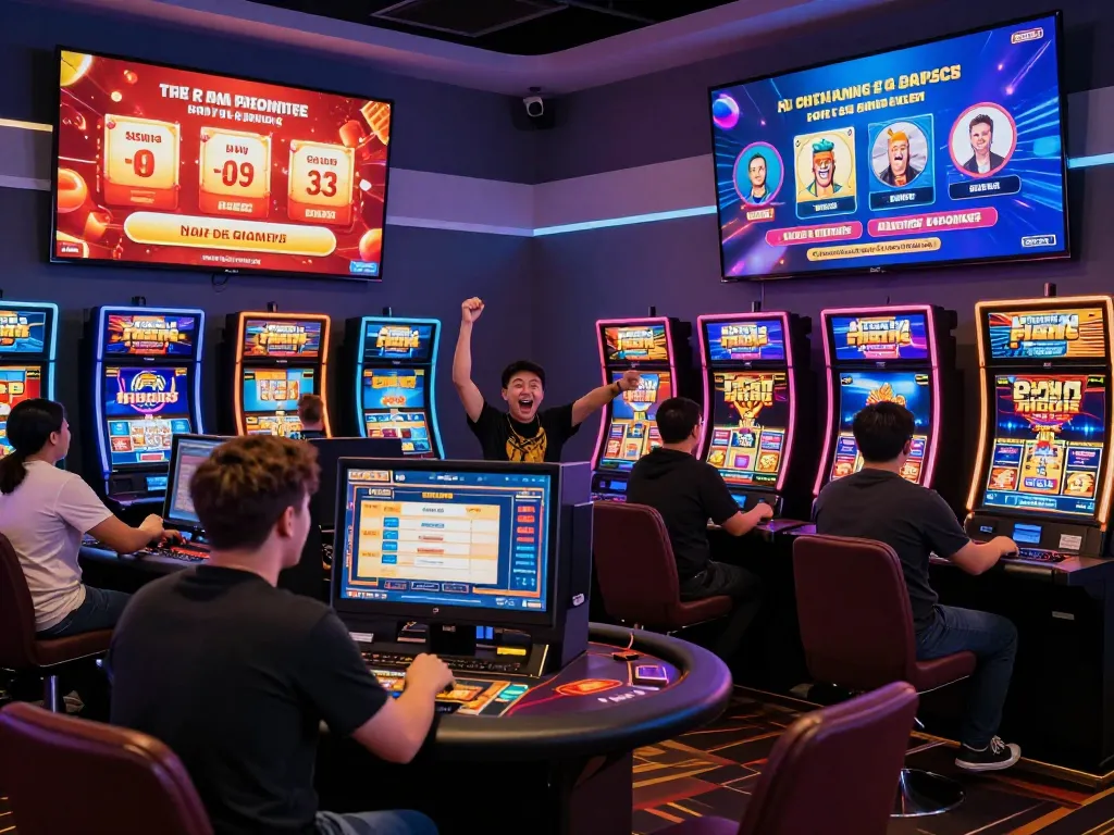 Engaging pg88 online gambling experience with diverse players at vibrant digital casino.