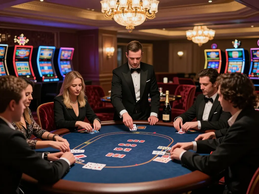 Experience thrilling poker action at lucky88 in a glamorous VIP gaming area.