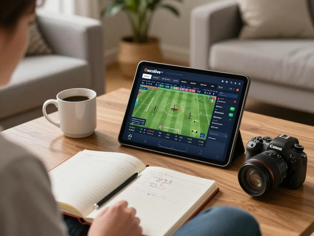 Socolive tv user actively engages in betting strategies while enjoying live sports in a cozy setting.