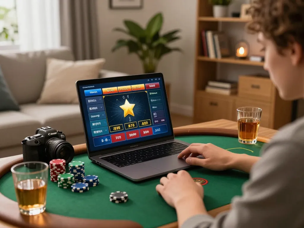 C168 online betting setup with player engaging in strategic gameplay at home.