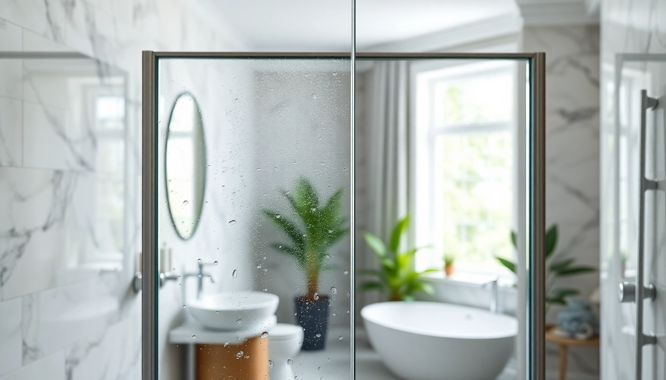 Enhance your bathroom with a stylish semi-frameless shower screen featuring elegant design and smooth glass.