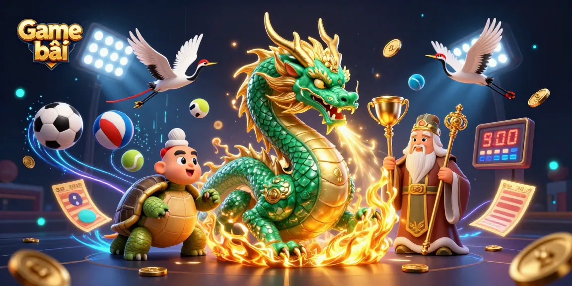 Experience thrilling Game bài action with dynamic characters, sports elements, and exciting details.