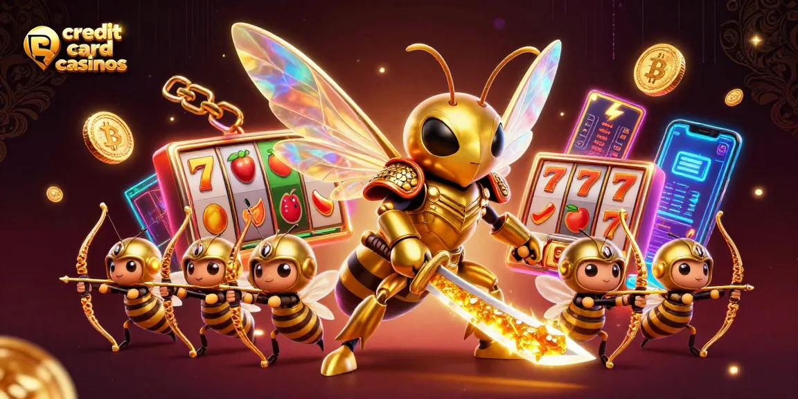 Engage with innovative credit card casinos featuring vibrant 3D illustrations and dynamic game elements.
